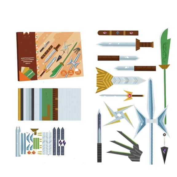 Giaone Creative Foldable 3D Paper Art Set Childrens Crafting With Instructions