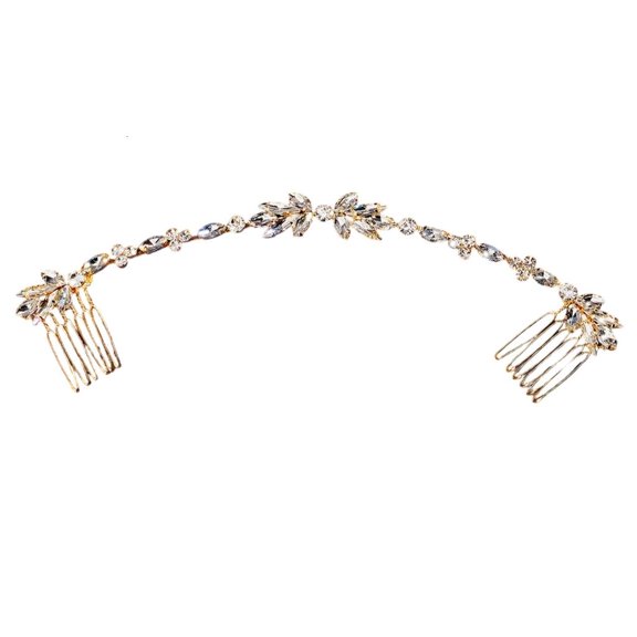 Giaone Crystal Hair Comb Set for Wedding Updos Secure Combs Hair Accessories