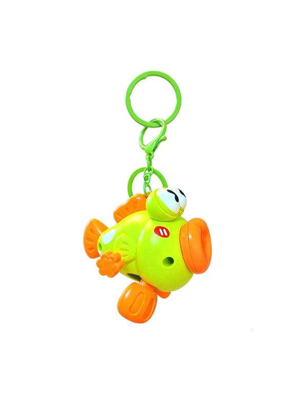 Cute Wind Up Fish Keychain 3 Colors Green Portable Play Toy