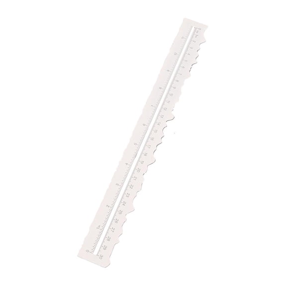 Giaone Deckle Edge Ruler Irregular Edged Ruler For Scrapbooking Card Making Drawing
