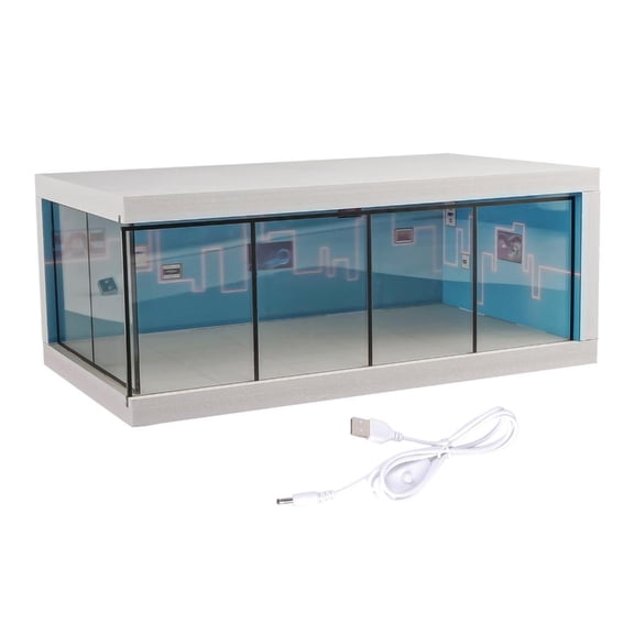 Giaone Display Case for Model Car Garage Model Car Scene Parking Garage Dioramas