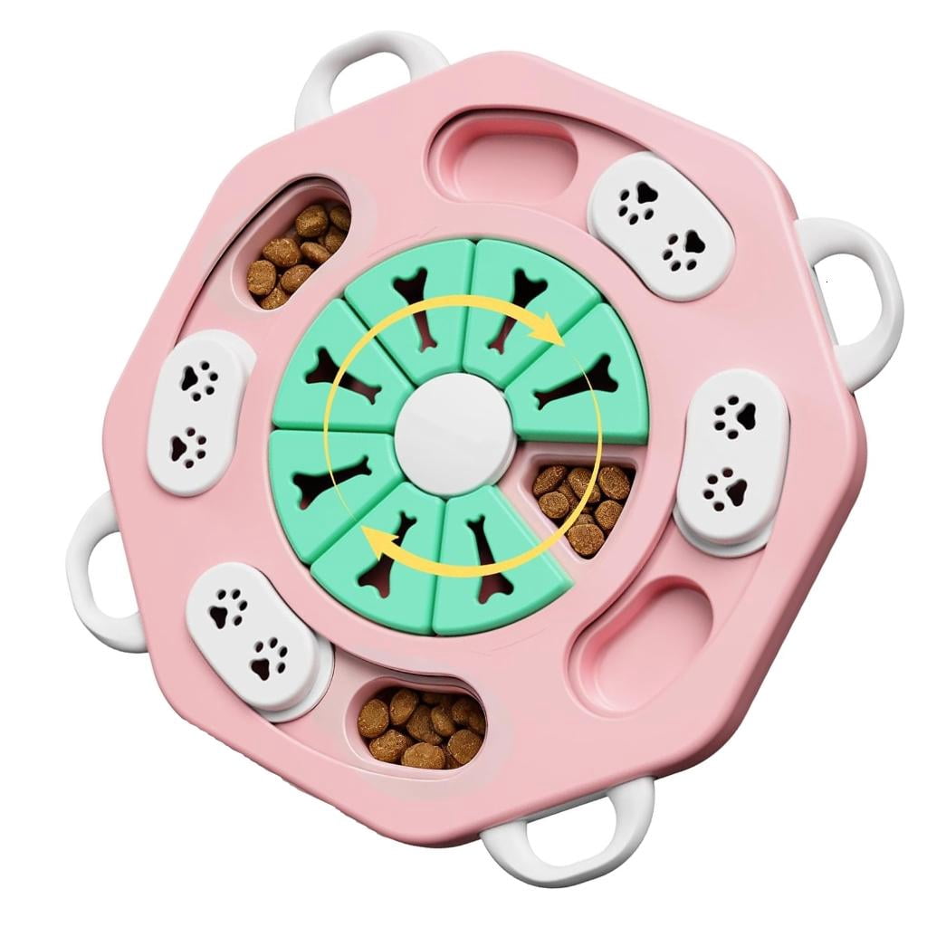 Giaone Dog Puzzle Toy Dog Training Boredom Interactive Puzzle Feeding Toy Slow Food Tray Pet Feeding Supply