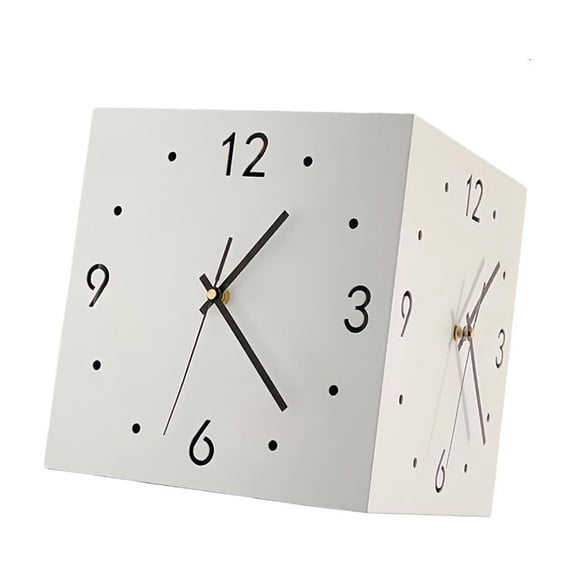Giaone Double Sided Corner Wall Clock,Decorative Wall Clocks for Living Room Decors