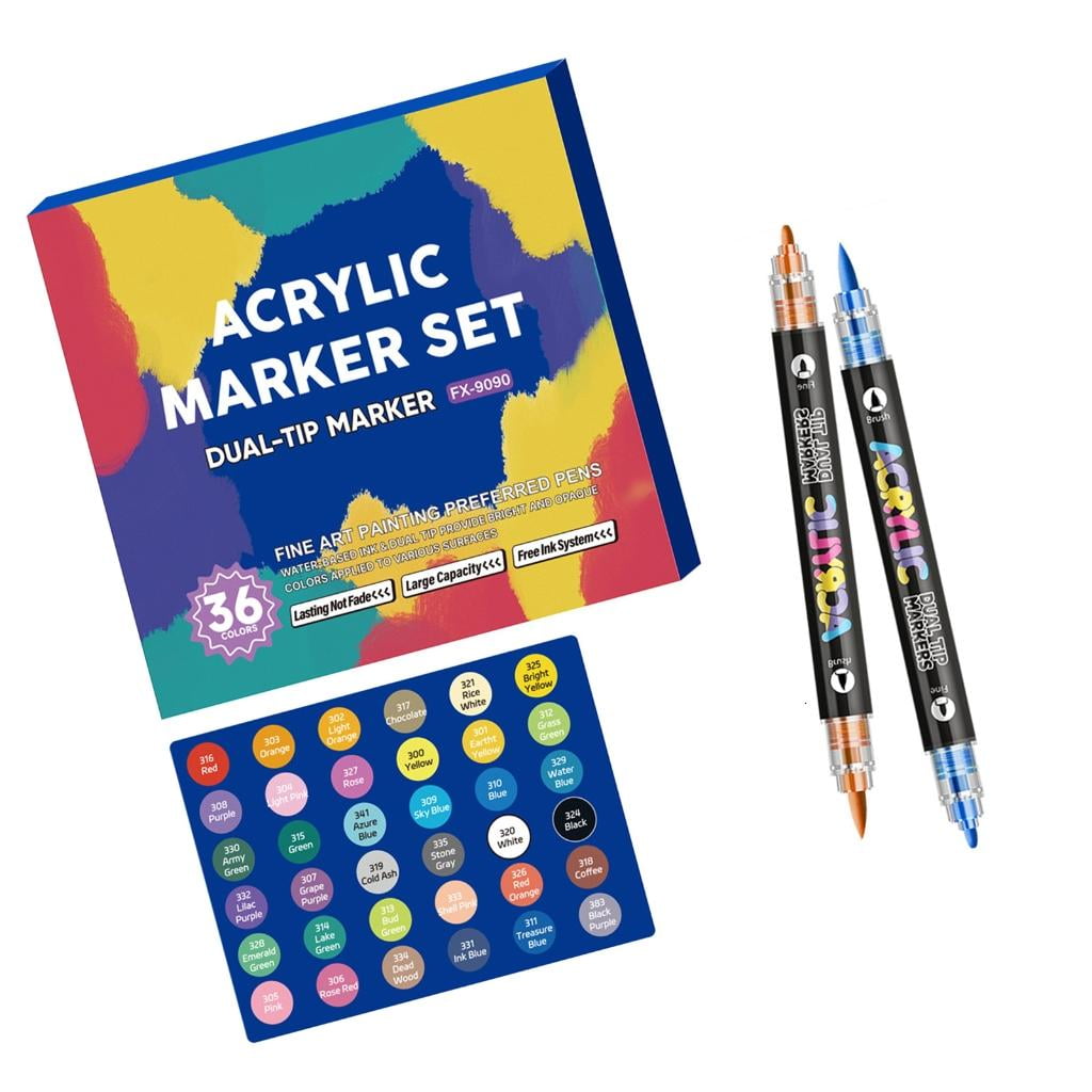 Giaone Double Sided Watercolor Markers Flexible Brush Pens Art Markers Paint Markers