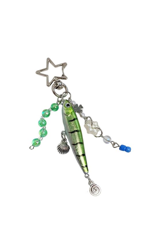 Dynamic Moving Fish Key Holder Decoration Accessory for Bags and Outdoor Gear