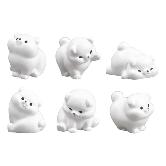 Giaone Educational Toy Figures Miniature Dogs Garden Figurines Resin Dog Statues