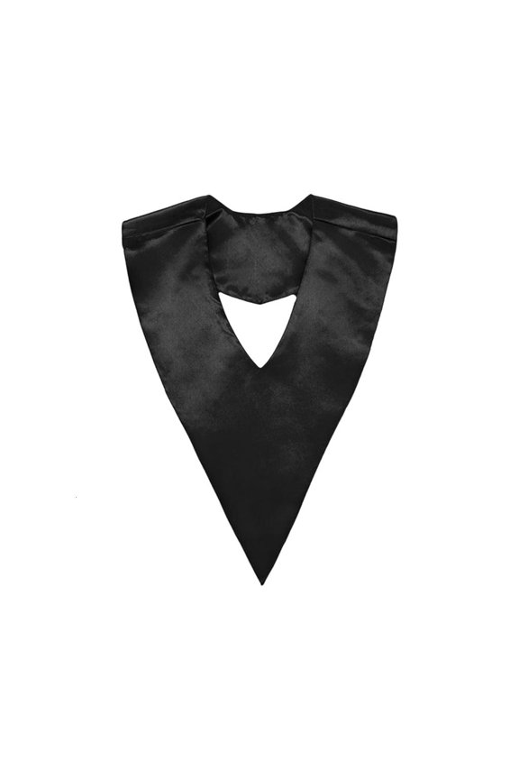 Elegant Academic Trianglar V Shaped Stole Heavy Satins Fabric For Graduates