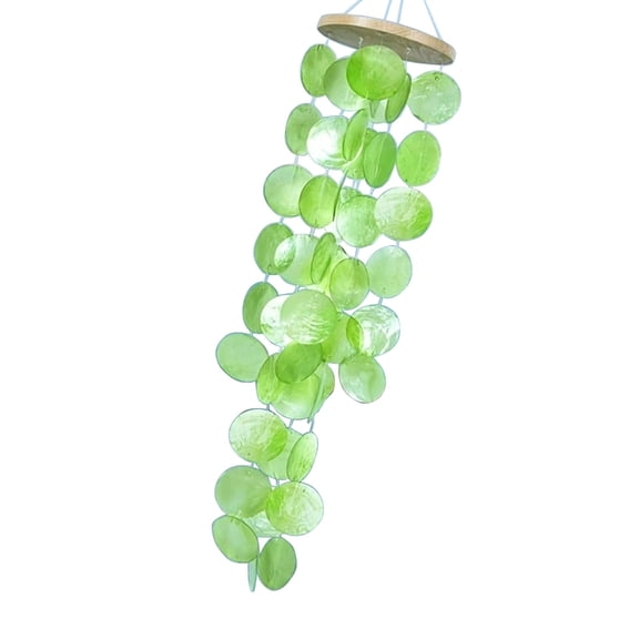 Giaone Elegant Colored Capiz Shells Wind Chimes for Outdoor or Indoor Garden Decoration