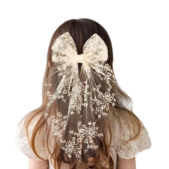 Giaone Elegant Flat Clip Hairpin Barrette Large Size for Bunches Girl Headwear