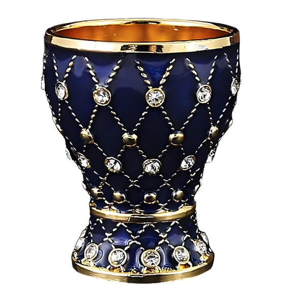 Giaone Elegant Geometric Pattern Alloy Wine Goblets Shot Glass Perfect For Formal Event And Casual Gatherings