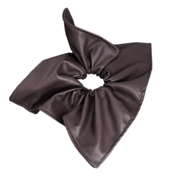 Giaone Elegant Hair Elastic PU Scrunchies for Women Girl Formal Event Hairband