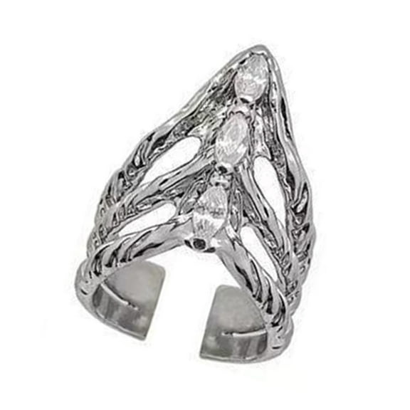 Giaone Elegant Nail Rings Fingertip Claw Rings Copper Texture Suitable for Comfort and Style at Weddings and Evening Event