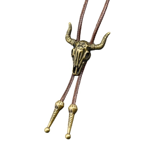 Giaone Elegant Oxes Horn Styles PU Necklace Alloy Charm Comfortable Wear