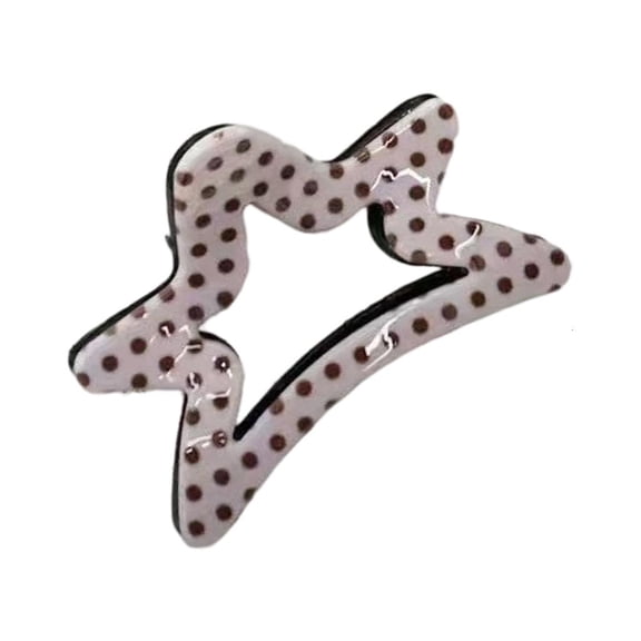 Giaone Elegant Star Hair Clip Acetate Korean Fashion Accessory for Women Daily Wear