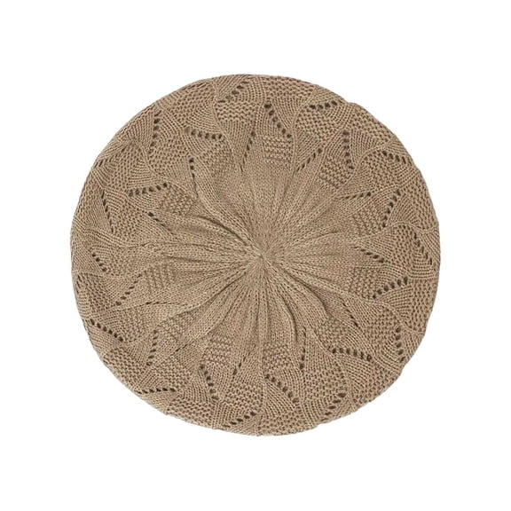 Giaone Fashion Hollowed Beret Hat Women Teens French Styles Knit Hat Painter Hat