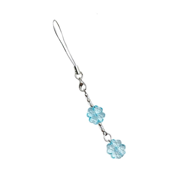 Giaone Chic Beaded Hangings Ornament Four Leaf Clovers Pendant Keychain Bag Accessory
