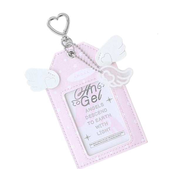 Giaone Fashionable Keychain Campus Card Small Photo Storage Pouches Card Holders Case