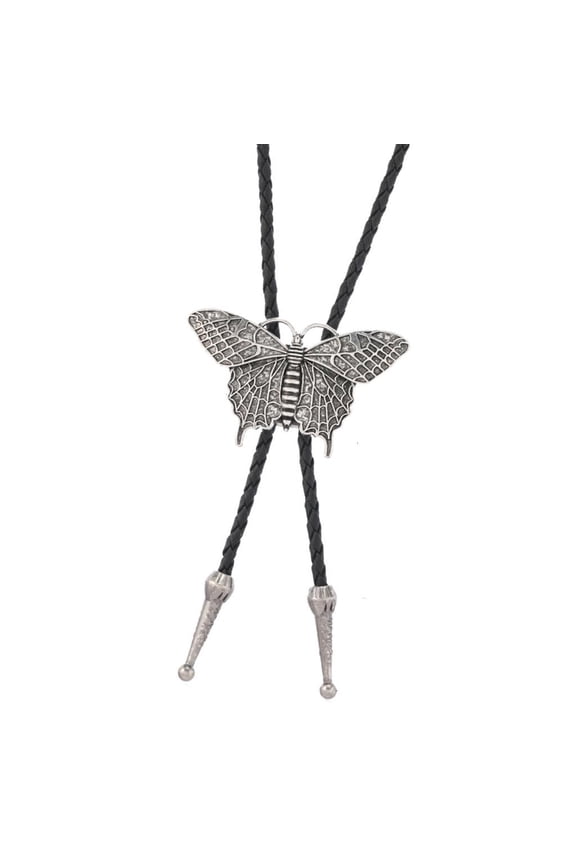 Fashionable PU Necklace With Metallic Butterfly Charm Suitable For Adults And