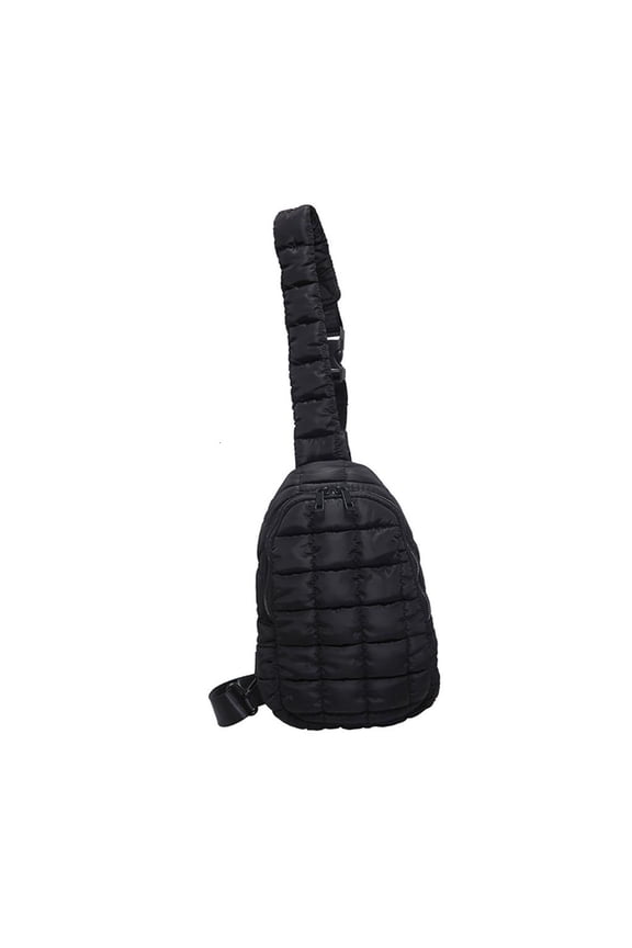 Multipurpose Puffer Chest Bag with Multiple Interior Pockets for Organization