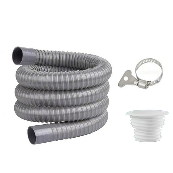 Giaone Flexible 70cm/100cm Length PVC Drain Hose Extended Length Drainage Tube for Bathroom Sink & Kitchen Basin Installation