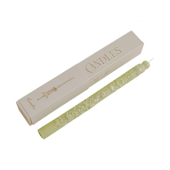 Giaone Floral Long Taper Candlesticks Floral Emboss Candled Scented Sticks Taper Candled Home Decors