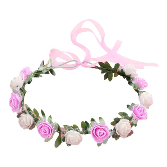 Giaone Flower Crown Floral Wreath Headband Garland Bohemian Wedding Bridal Headwear