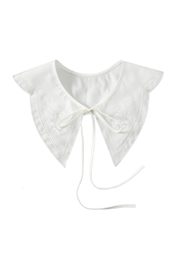 Flower Embroidered False Collar Various Patterns Sweet Detachable Collar