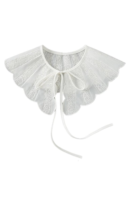 Flower Embroidered False Collar Various Patterns Sweet Detachable Collar