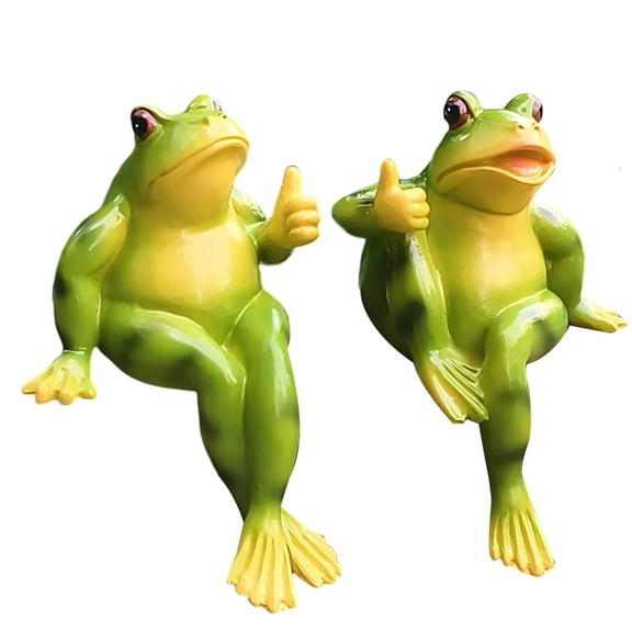 Giaone Frogs Figurine Pot Hangers Decorations,Hanging Frogs Figurine Garden Decors