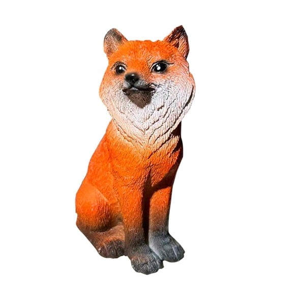 Giaone Garden Foxes Decors Statue Figurines Sculpture Table Centrepieces Gift