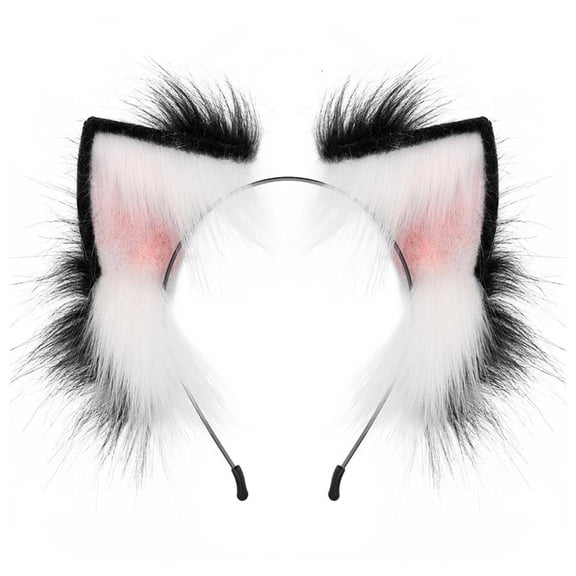 Giaone Girls Foxes Ear Shape Headband Plush Character Hair Hoop