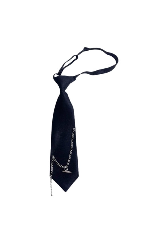 Girls JK Uniform Black Ties Preepy Look Adjustable Neck Ties Uniform Tie