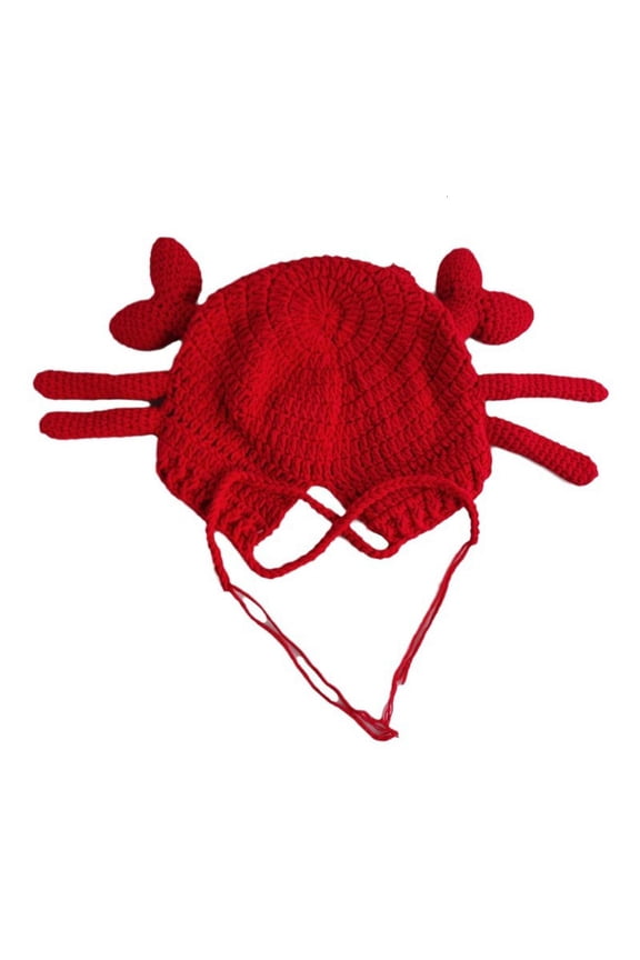 Girls Knit Beanie Hat Easter Photo Prop Cute Crab Hat Costume Y2K Style