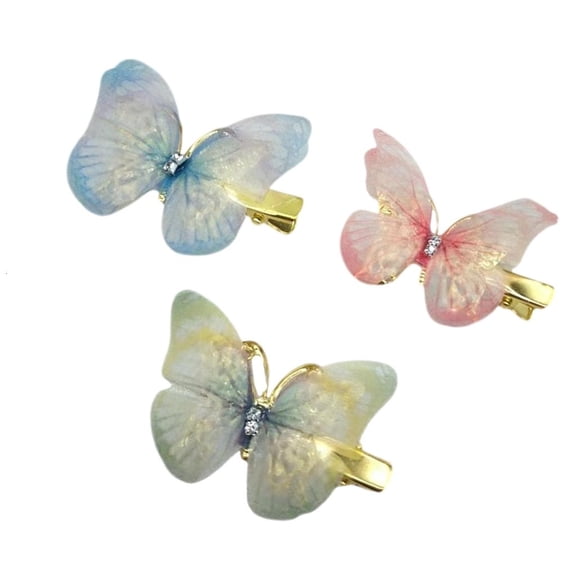 Giaone Glitter Hair Clip Barrettes Metal For Updos Hair Bun Secure Style Gold