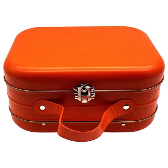 Giaone Hand Carry Retro Tin Box Secure Locking System Home Organization