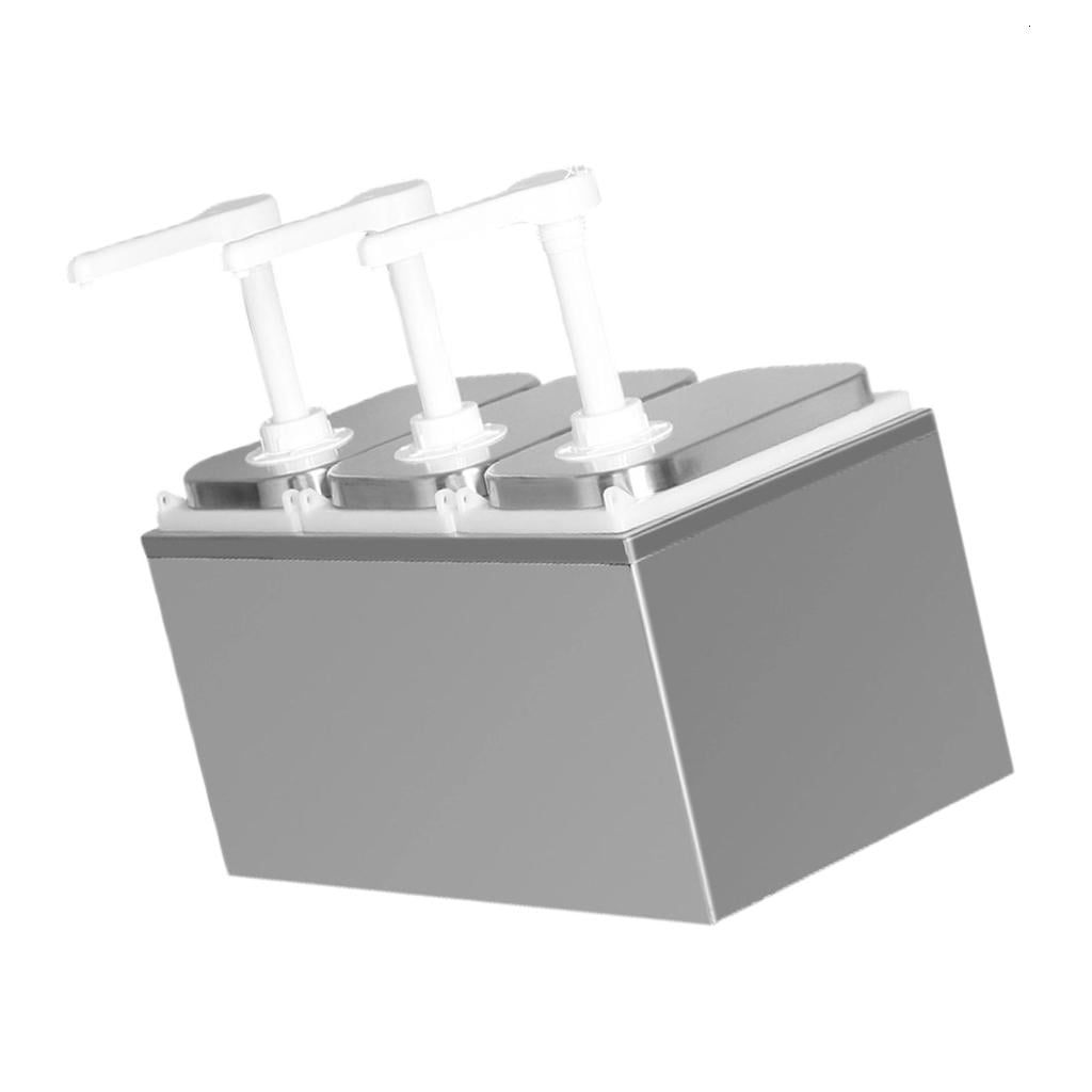 Giaone Hand Press Sauce Pump Durable Stainless Steels Easy Cleaning for Chocolate Syrups