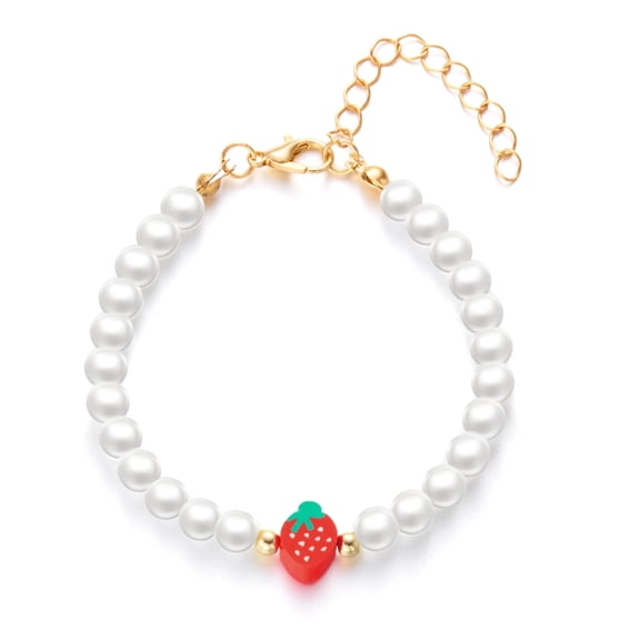 Giaone Handmade Strawberry Pendant Bead Necklaces Bracelet Perfect For Various Styles