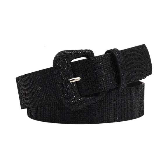 Giaone Harajuku Waist Belt Shinning Sequins Belt for Women Men Jeans Formal Dress
