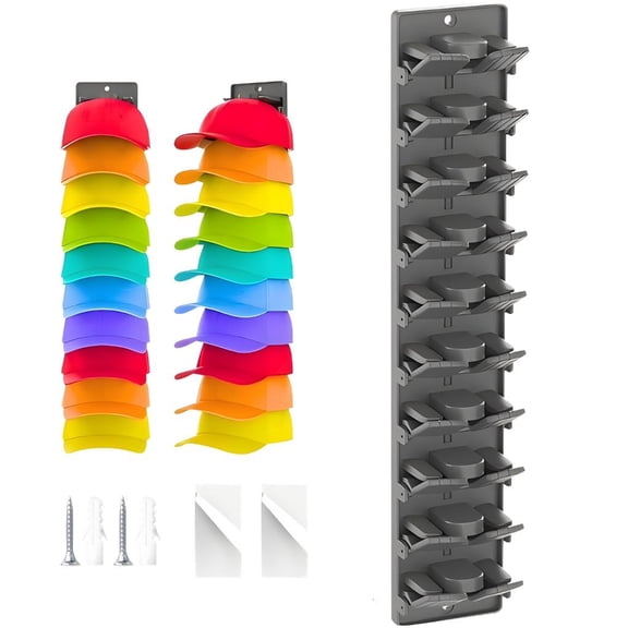 Giaone Hat Planner Mounting Set Includes Gluey and Screw Preferences for Strong Installation on Partitions Doors otherwise Clos