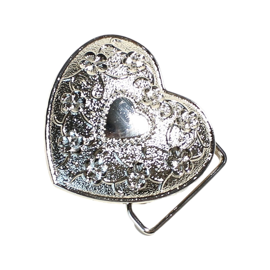 Fun Unique Patterns Giaone Heart Belt Buckles for Men Women Punk Unique Cool Floral Pattern ...