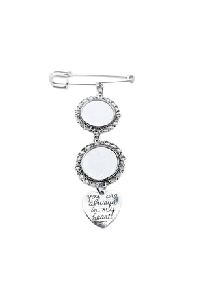 Alloy Material Bouquet Picture Charm Photo Charm Pin for Memorable Times