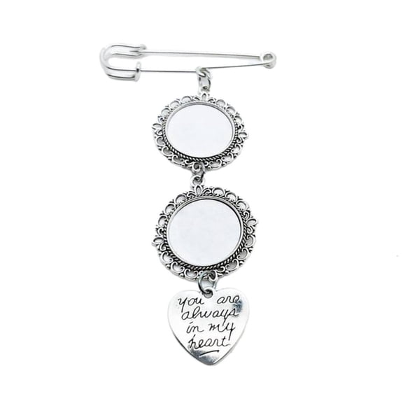 Giaone Alloy Material Bouquet Picture Charm Photo Charm Pin for Memorable Times