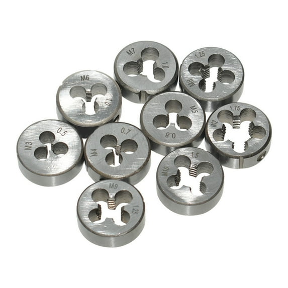 Giaone High Hardness Left Hand Thread Die Heat Resistant 9pcs/set for Professional Use