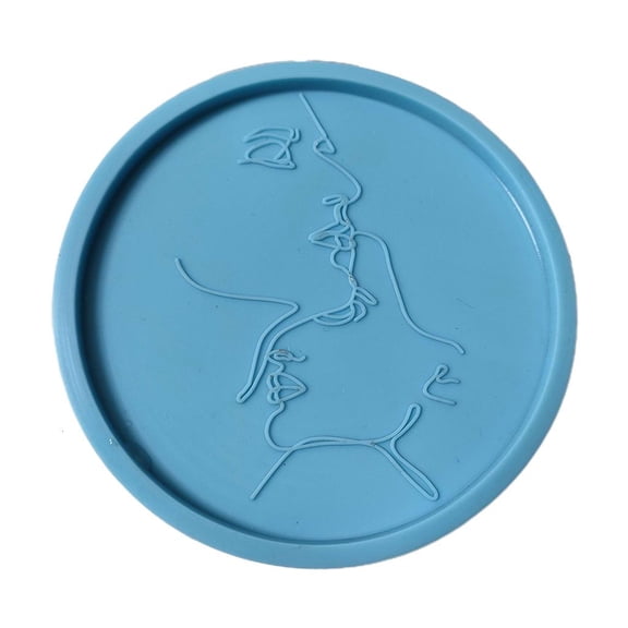 Giaone Human Body Coaster Mould Silicone Epoxy Resin Coaster Mold for DIY Casting