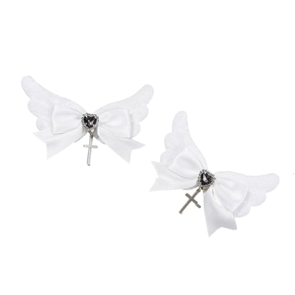 Giaone Infant Hair Accessory Soft Fabric Bows Clip Gentle Party Hair Decoration