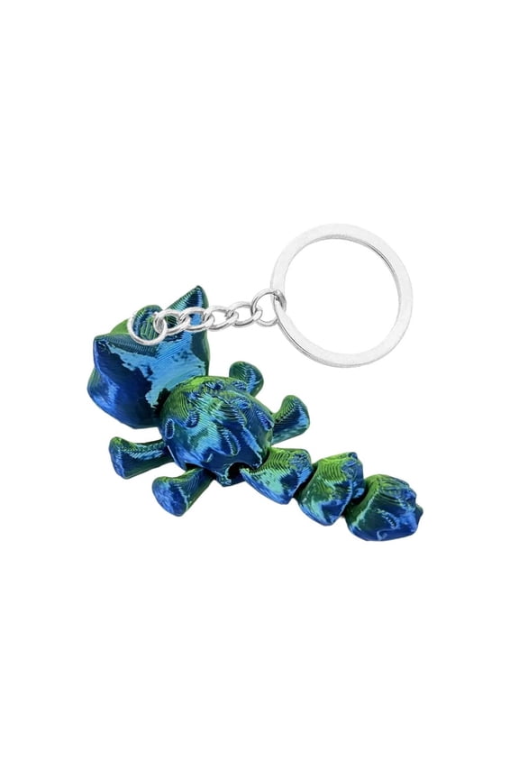 Innovative 3D Printed Cat Keychain Pendant With Movable Links For Versatility