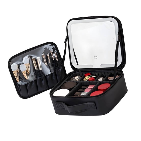 Giaone Intelligent Light Up Makeup Case Water Resistant PU Exterior Spacious