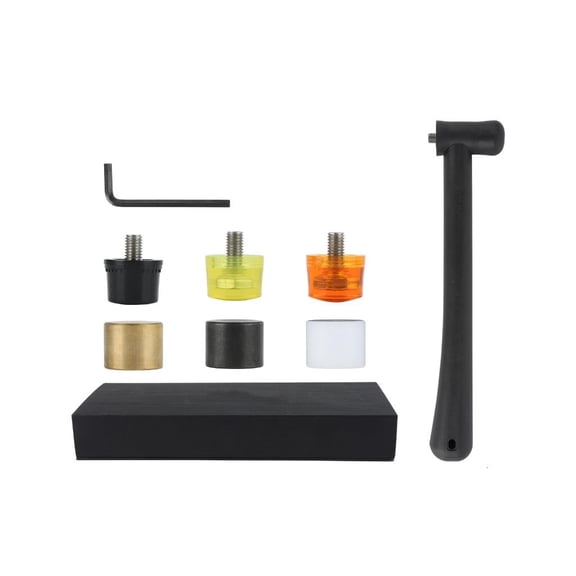 Giaone Jewelers Hammer Set Featuring 6 Different Heads For Metal Shaping And Repairs