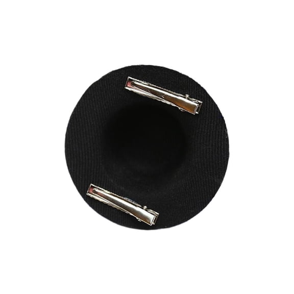 Giaone Julycostume Hair Clip Unisex Julycostume Top Hat Hairpin Glittered Top Hat