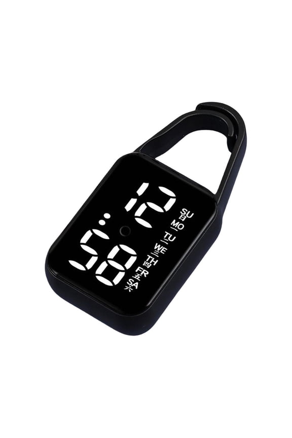Keychain Pocket Watch Touch Digital Watch Led Electronic Hanging Watch Gift